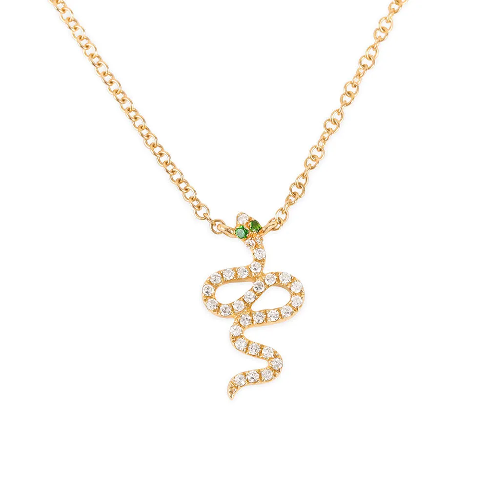 DIAMOND SNAKE NECKLACE