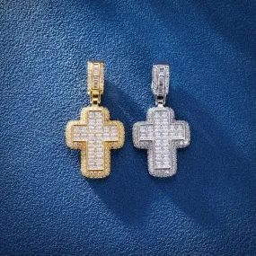 Double Layer Cross Pendant