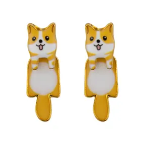 Drop Earring Dog Corgi