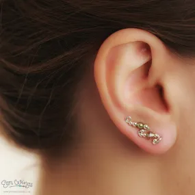 Ear Wings Jonquil Satin Sterling Silver