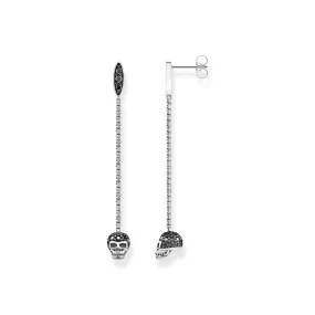 Earrings Skull Silver