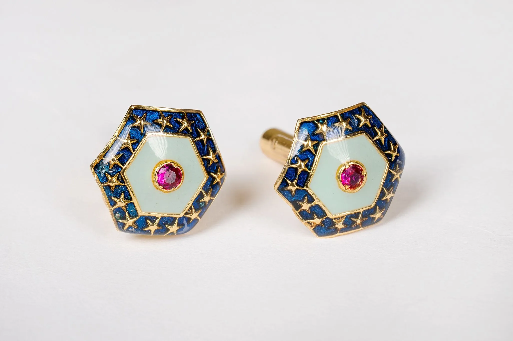 Enamel Sitara Cufflinks