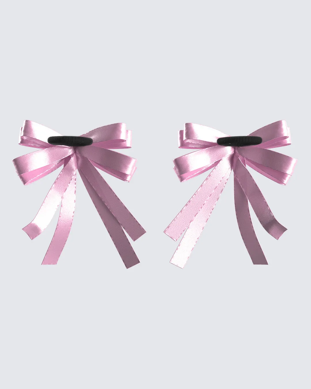 Felicity Pink Satin Bow Ties