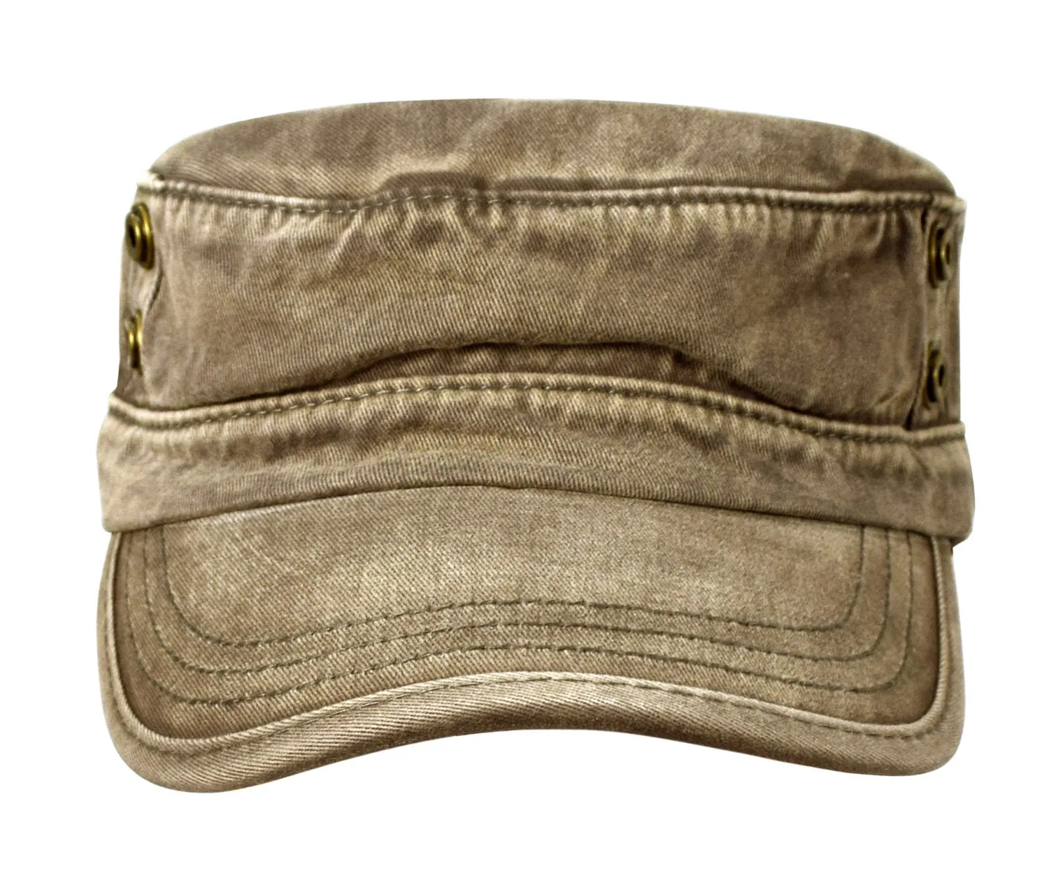 Flat Top Twill Corps Adjustable Military Cadet Hats