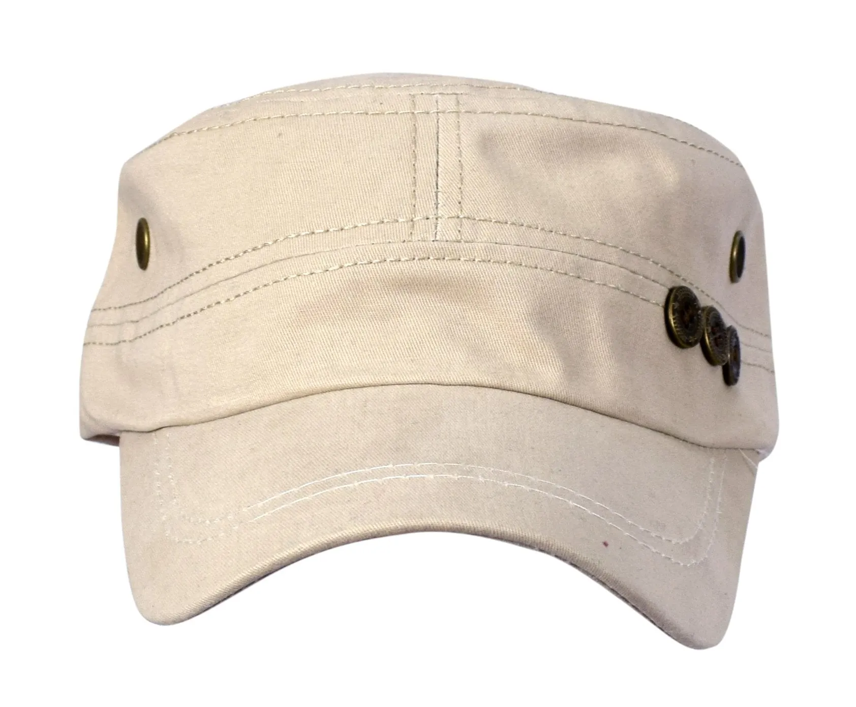 Flat Top Twill Corps Adjustable Military Cadet Hats