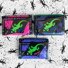 Gecko Hawaii Velcro Wallets