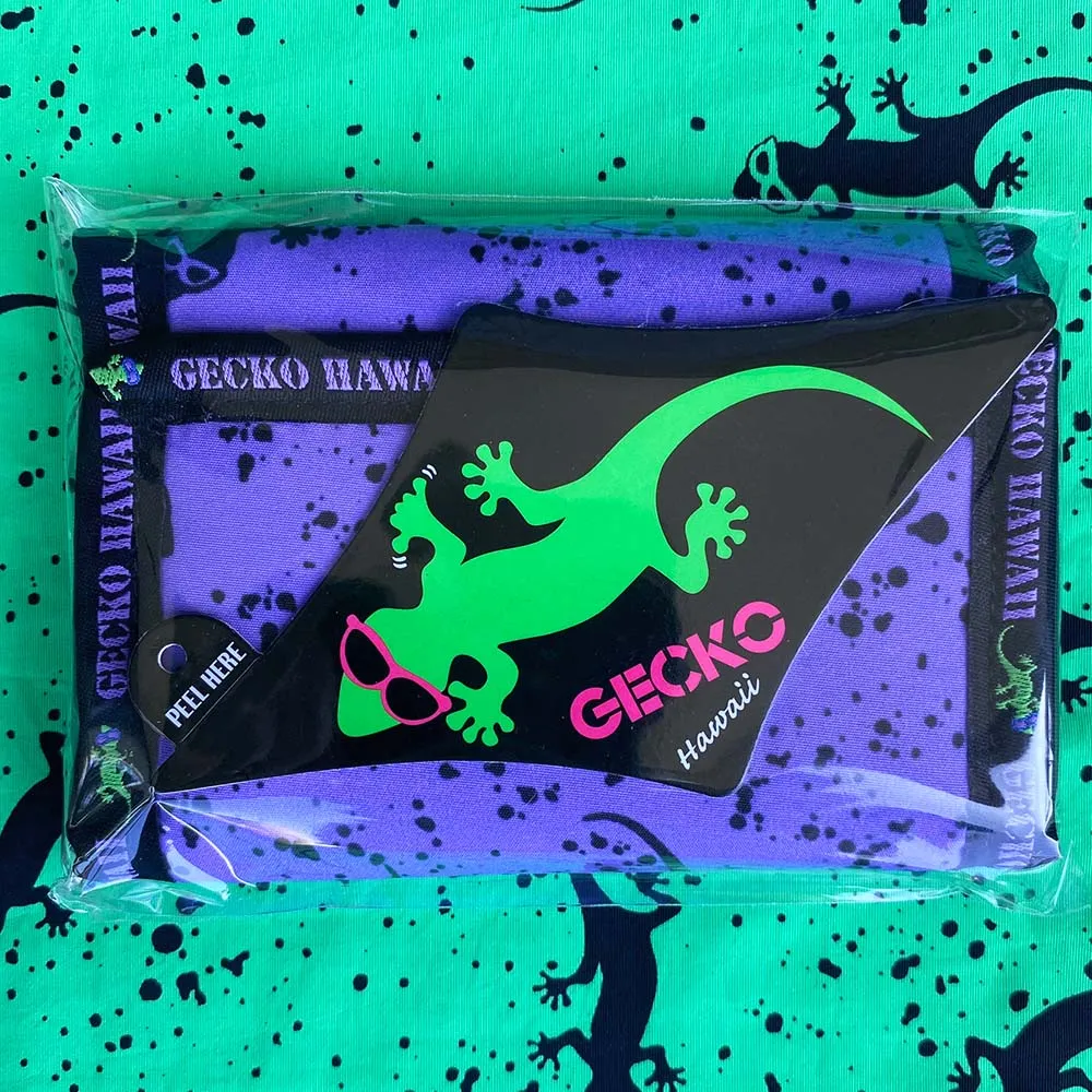 Gecko Hawaii Velcro Wallets