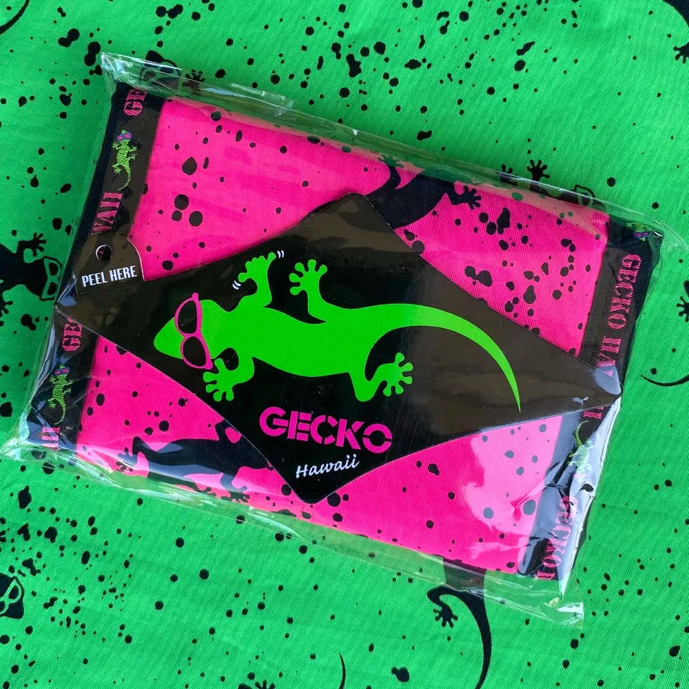 Gecko Hawaii Velcro Wallets