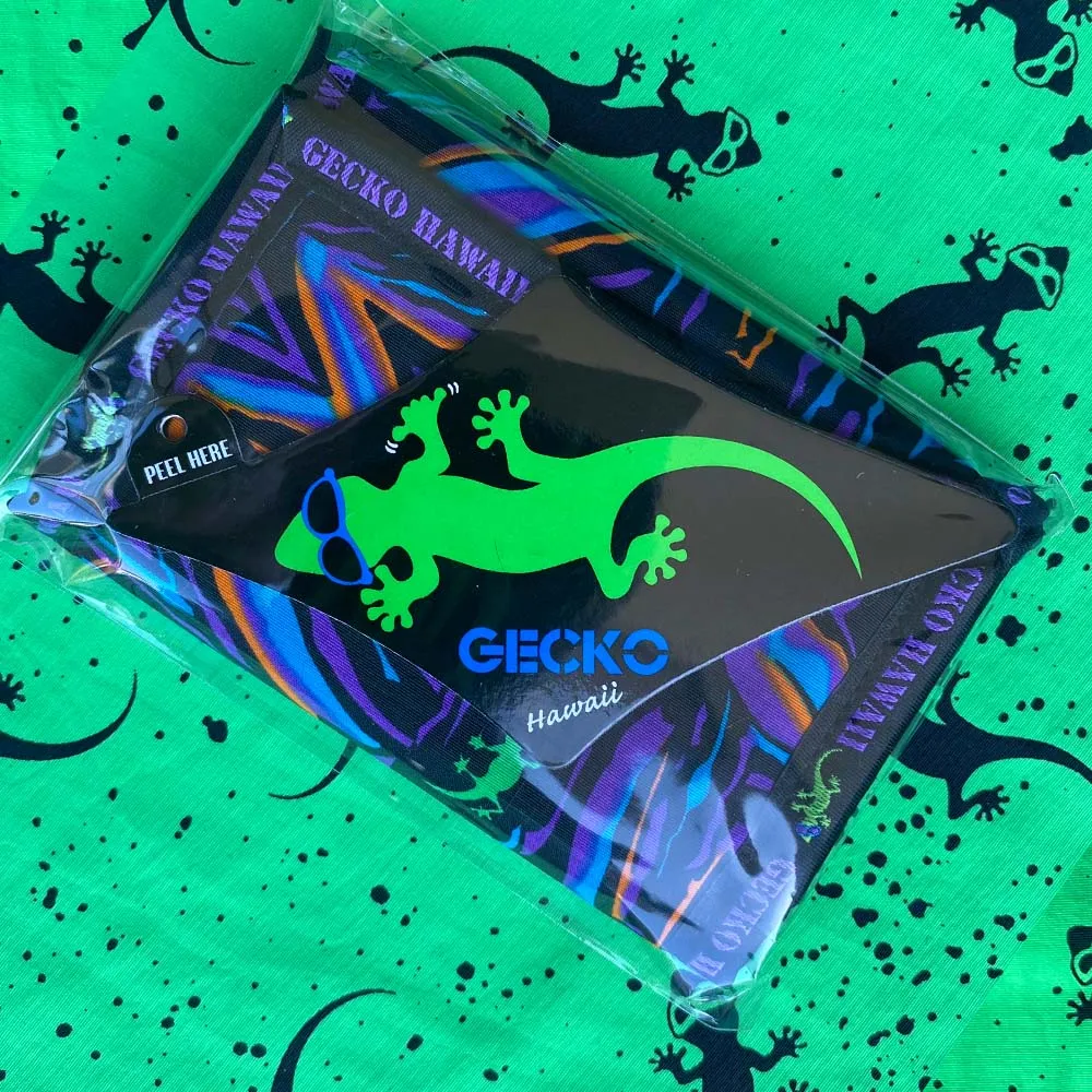 Gecko Hawaii Velcro Wallets