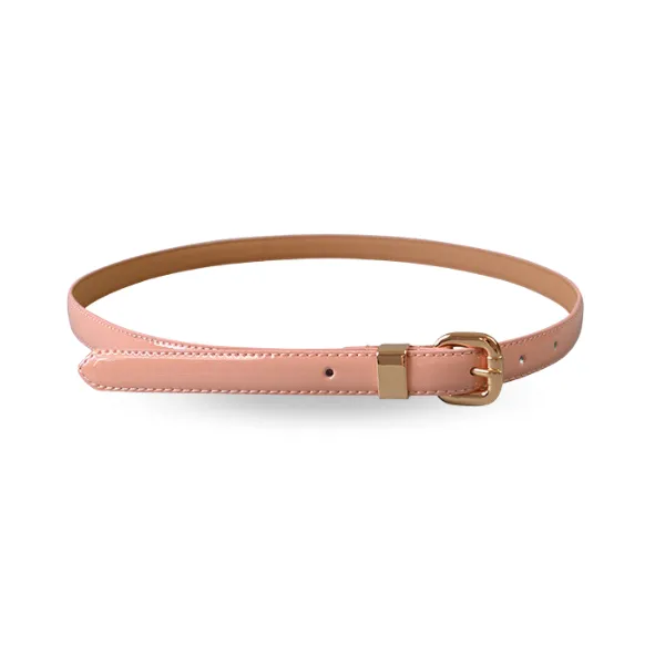 Gift Box | Women's Pink & Purple Skinny Leather Belts Gift Set