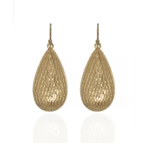 Goldtone Tear Drop Earring