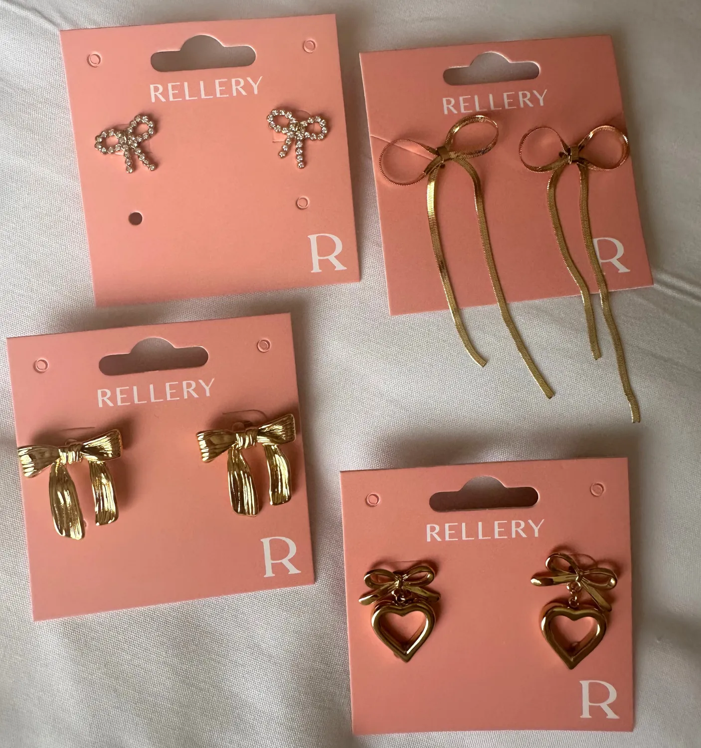 Heart Bow Earrings