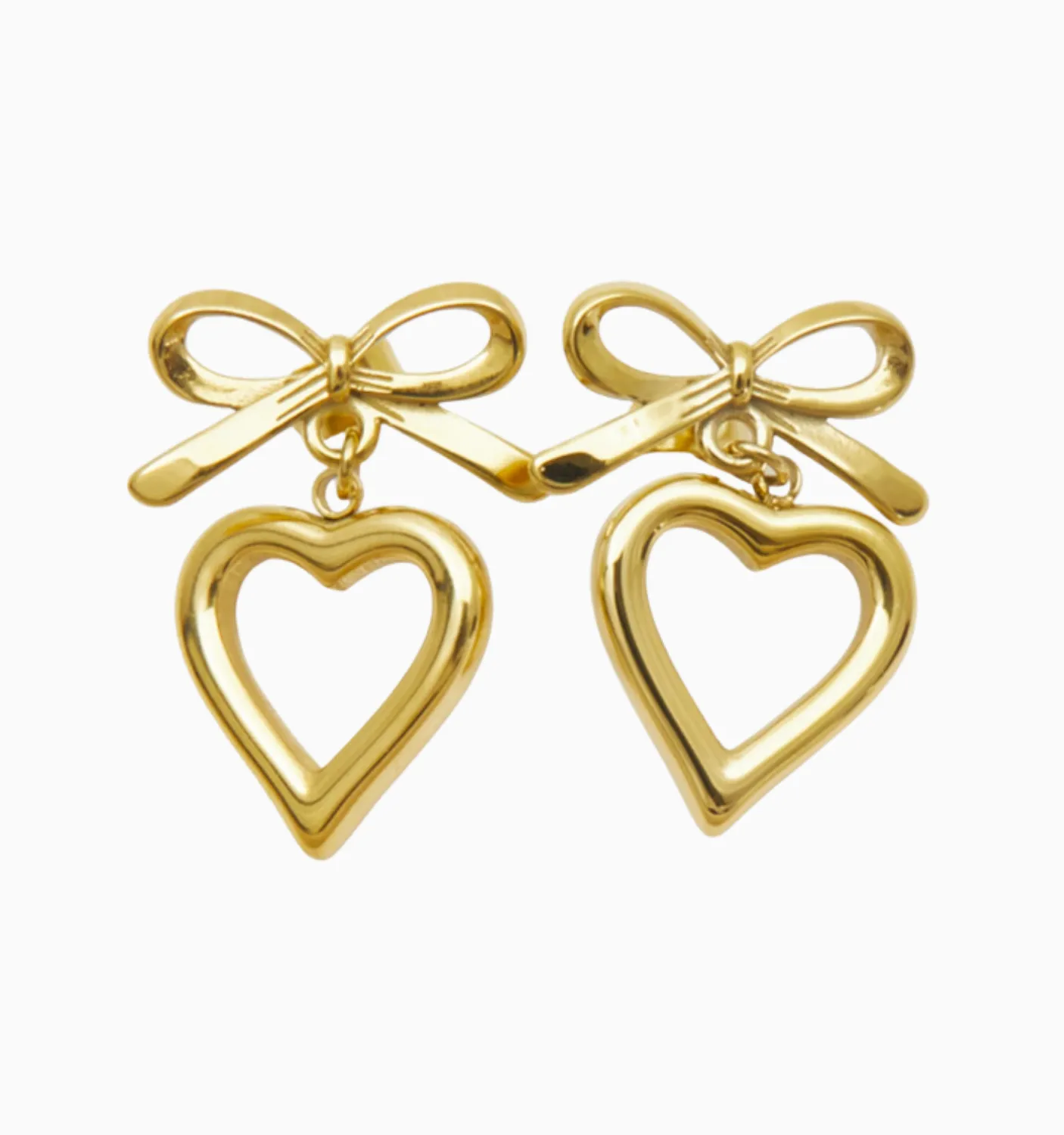 Heart Bow Earrings