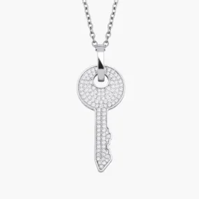 KEY PENDANT– WHITE GOLD