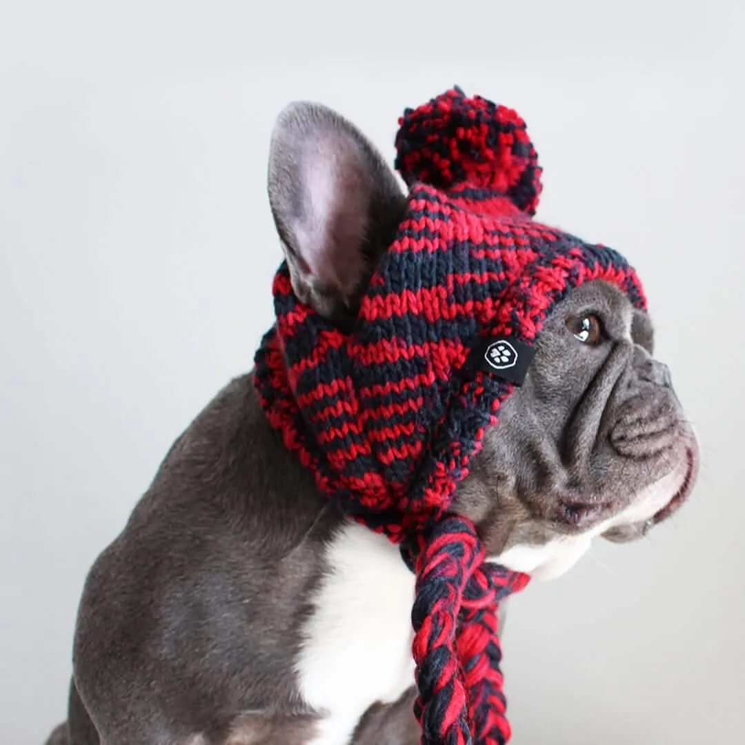 Knit Pom Pom Dog Beanie Hats