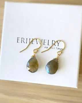 Labradorite Simple Drop Earrings