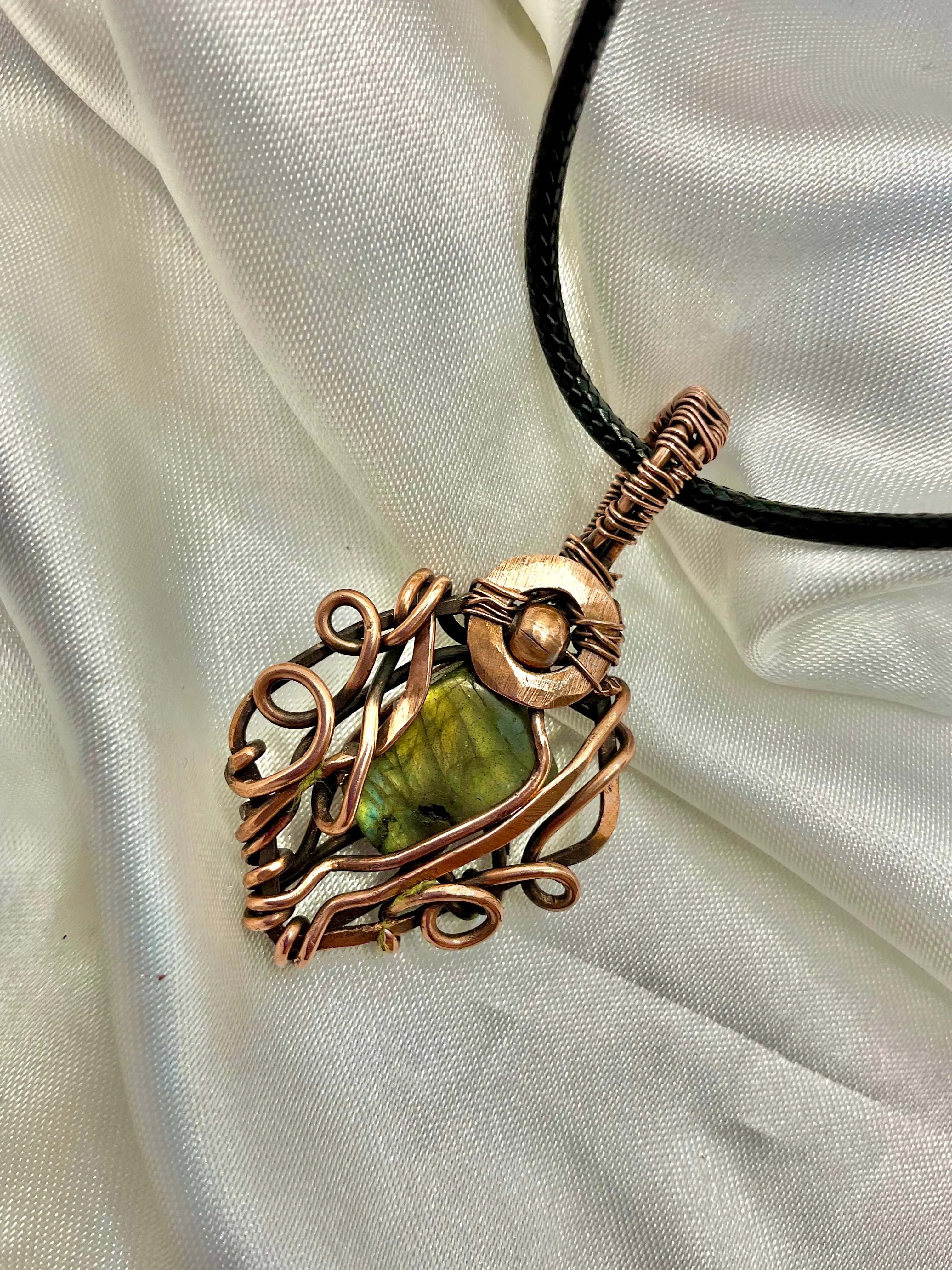 Labradorite Wire Wrapped Pendant