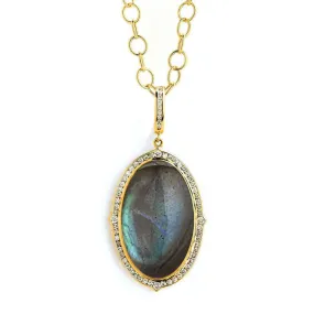 Large Mogul Labradorite Pendant