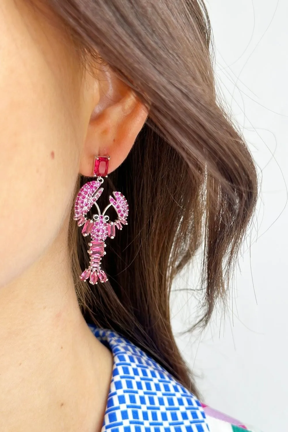 LOBSTER SPARKLE EARRINGS