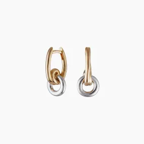 Loop Drop Hoop Earrings