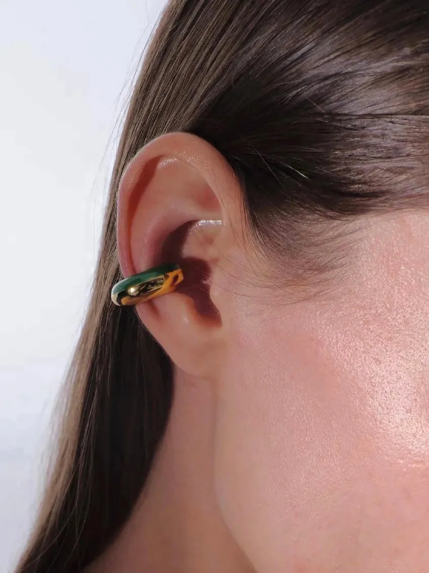 Margot Emerald Ear Cuff