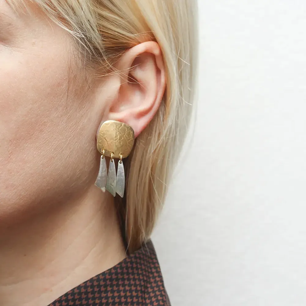 Marjorie Baer Arc Fringe Clip Earrings