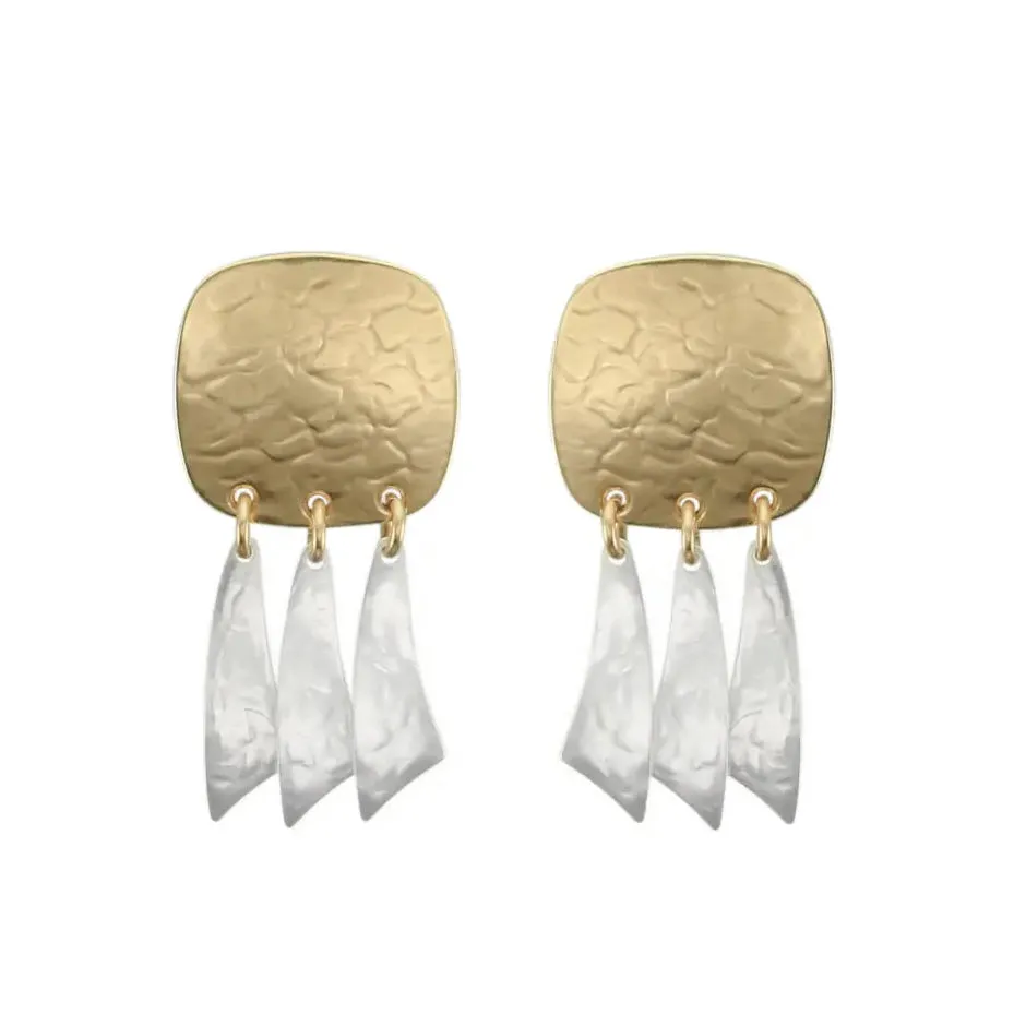 Marjorie Baer Arc Fringe Clip Earrings