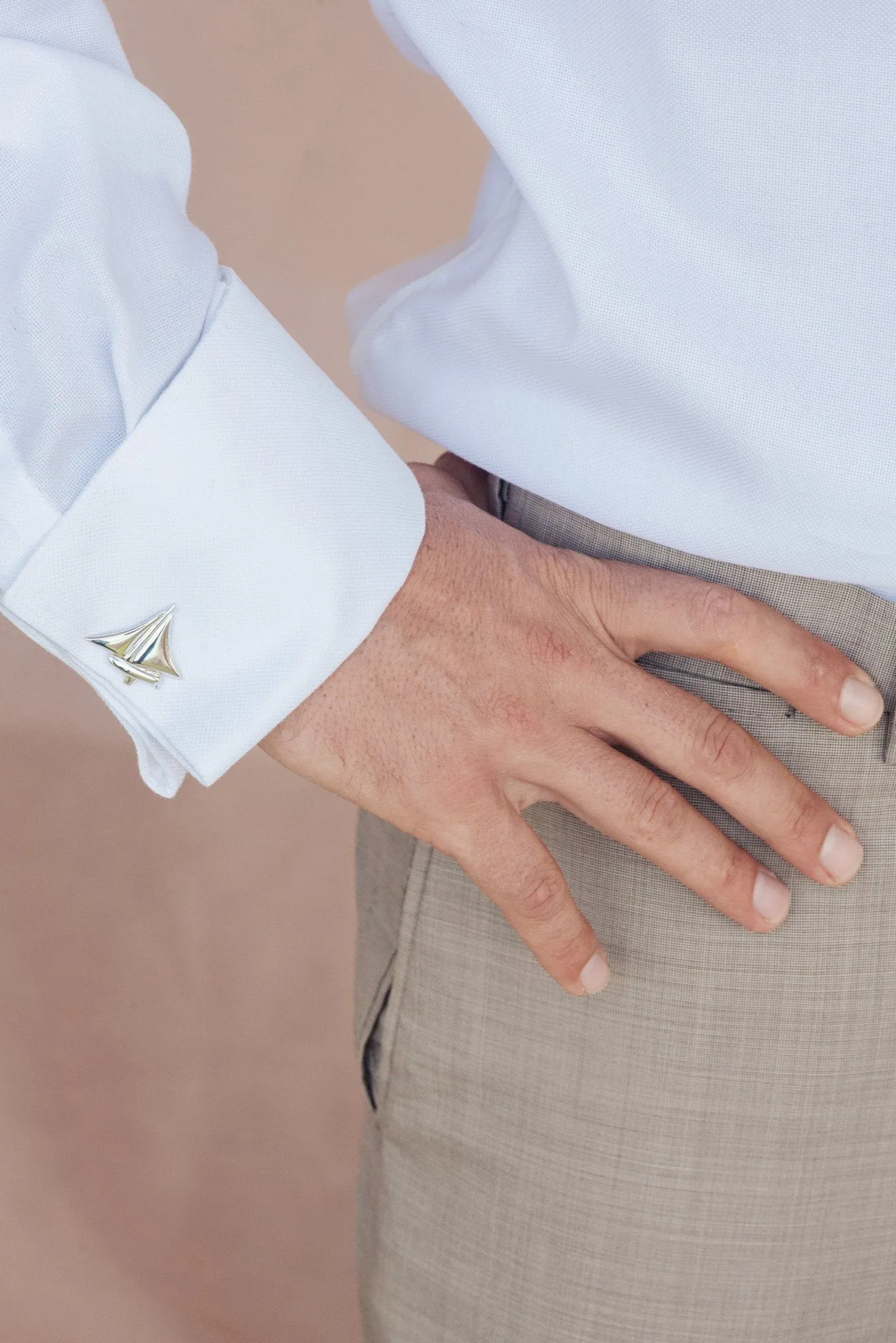 Men's Nautical ~ Dinghy Cufflinks