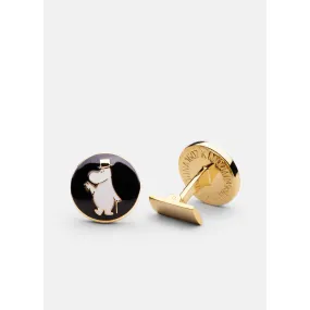 Moomin Cufflinks Moominpappa Black - Skultuna