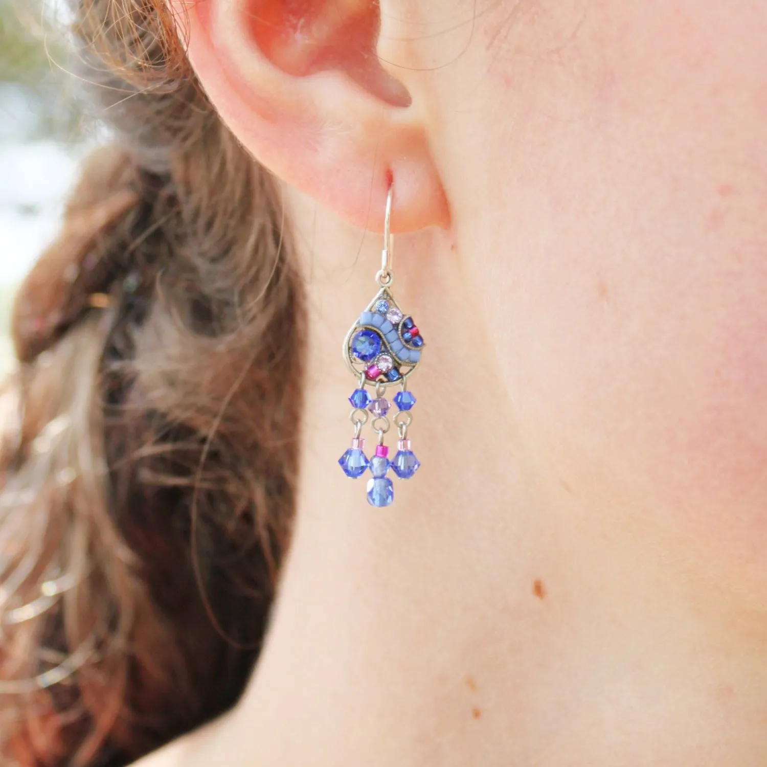 Mosaic Sapphire Earrings