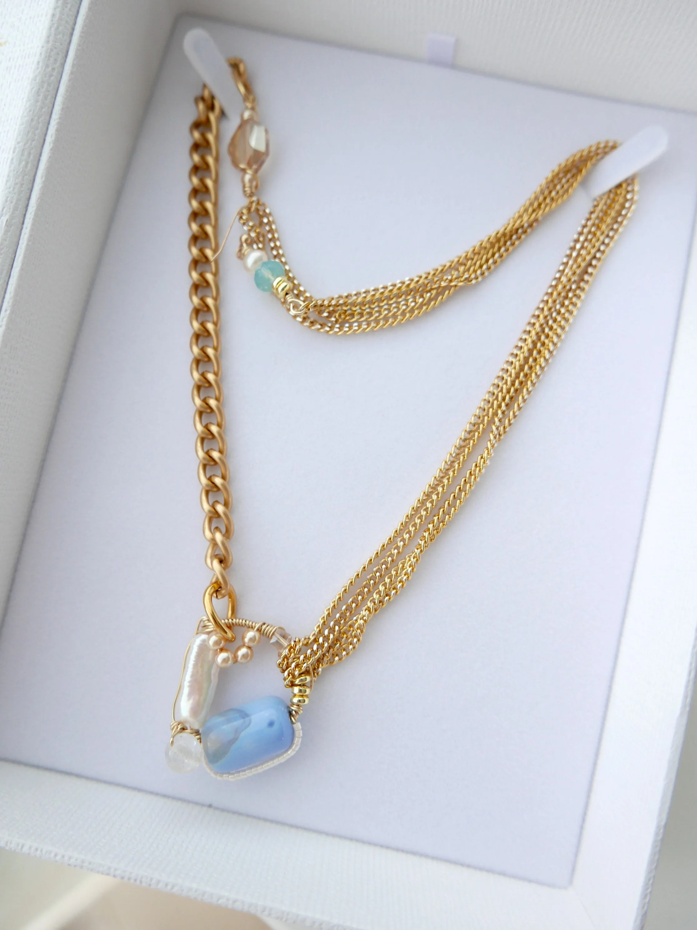 Multiway Drop Crystal Necklace