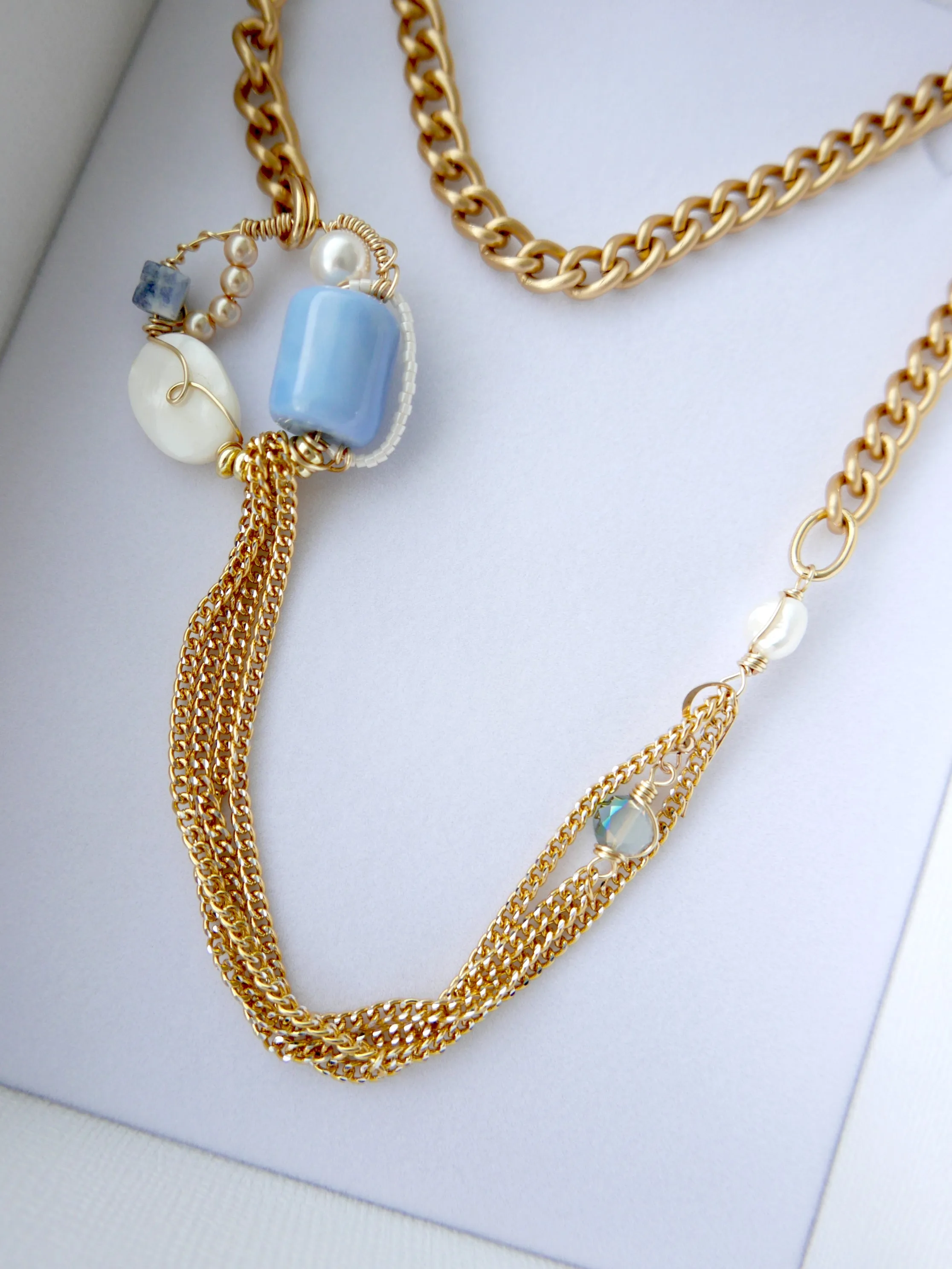 Multiway Drop Pearl Necklace