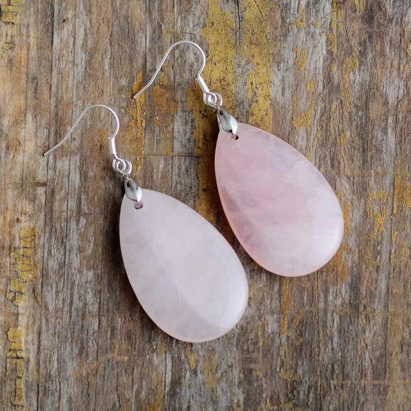 Ngurrbul Rose Quartz Drop Earrings