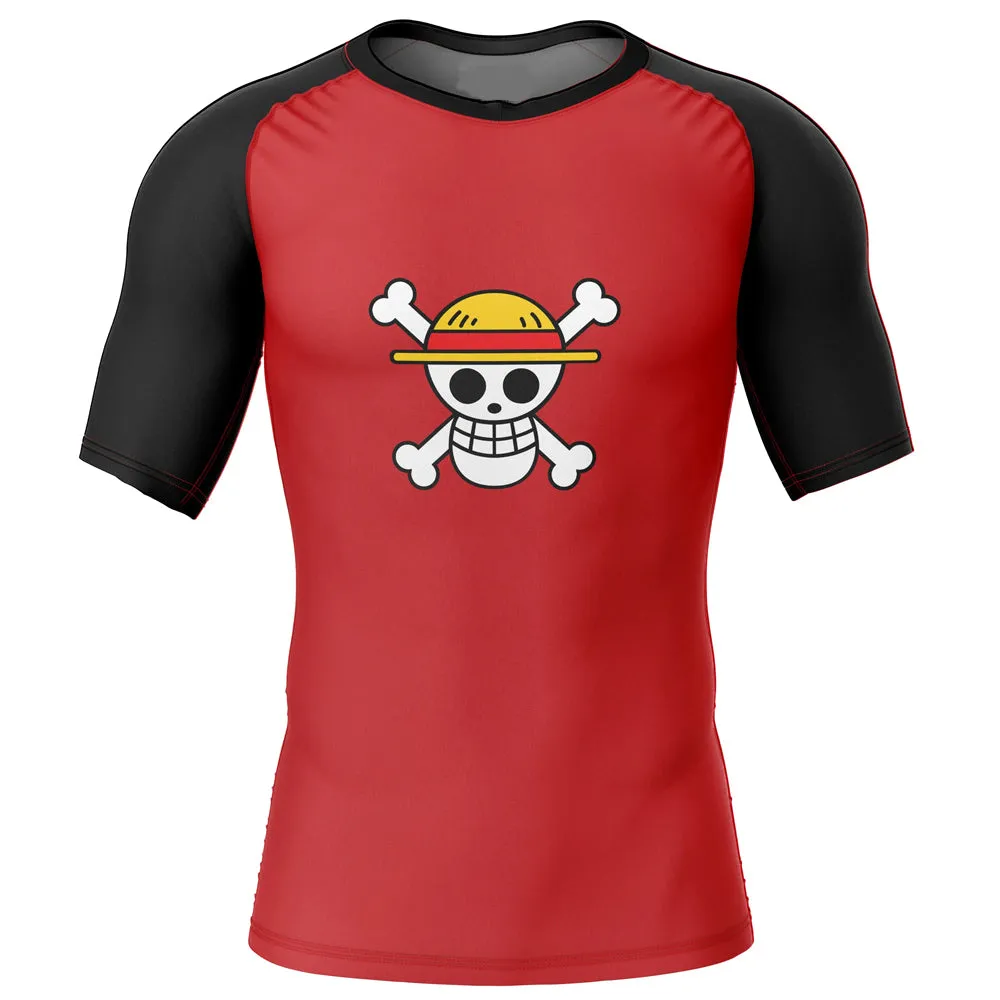 One Piece 'Luffy | Straw Hats' Short Sleeve Compression Rashguard