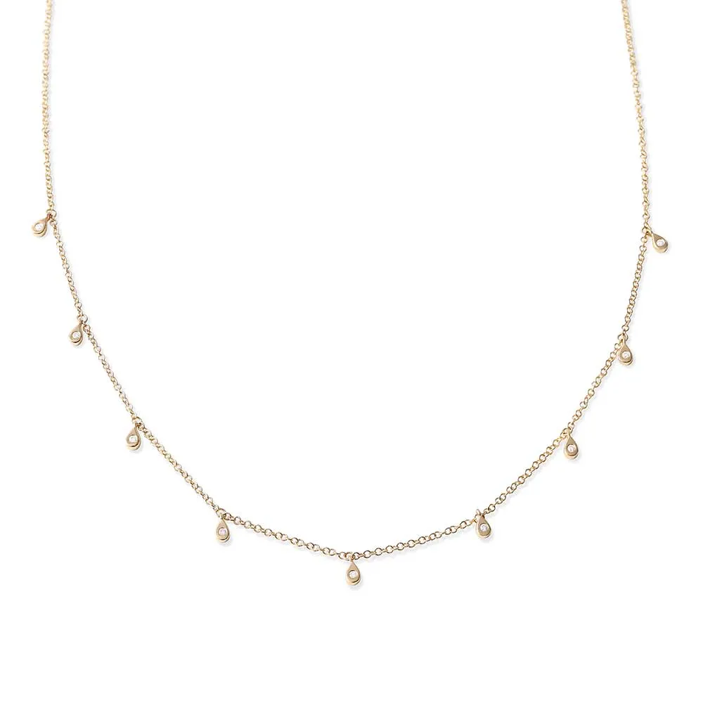 PEAR DROP DIAMOND CHOKER