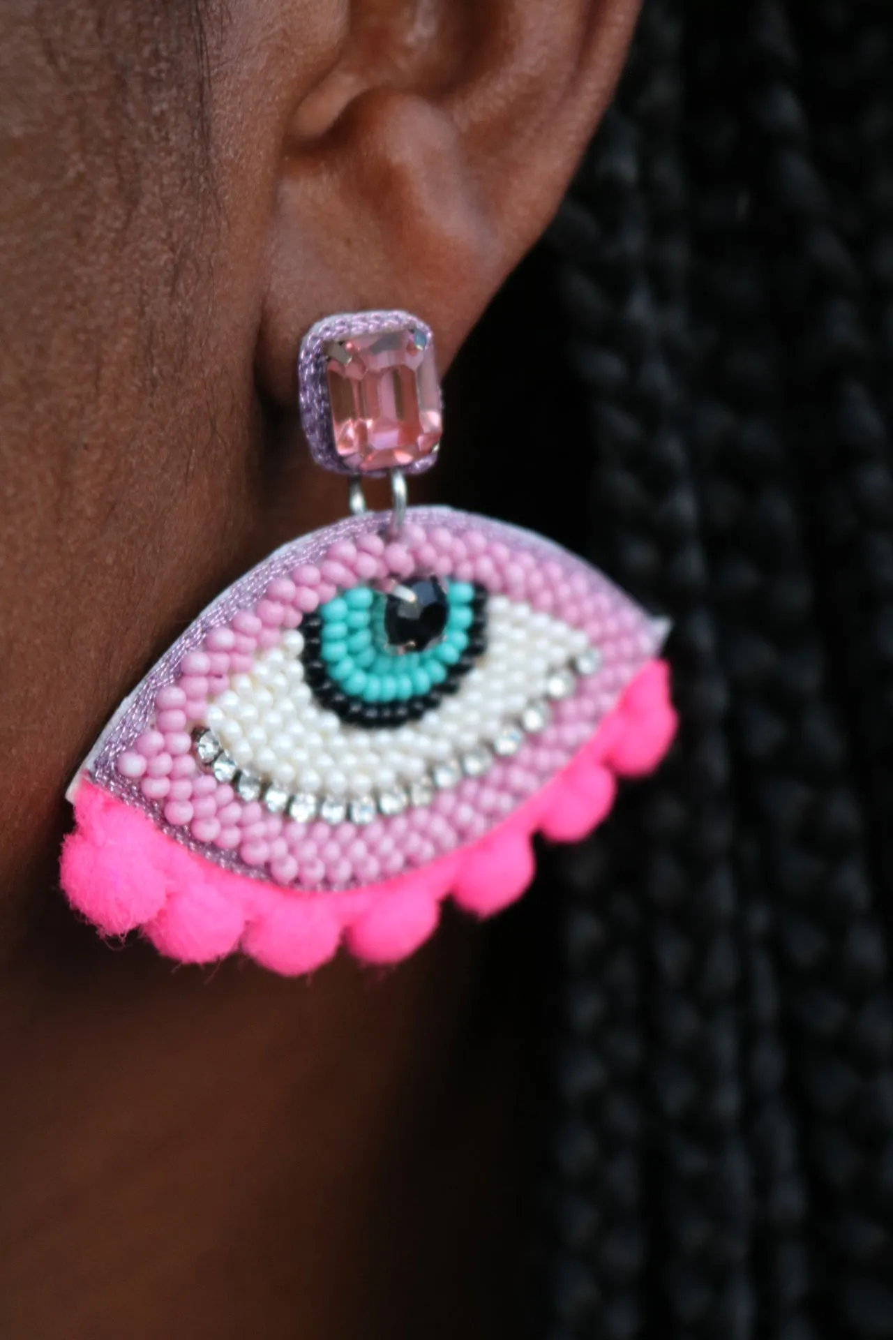 Pink Gaze Earrings