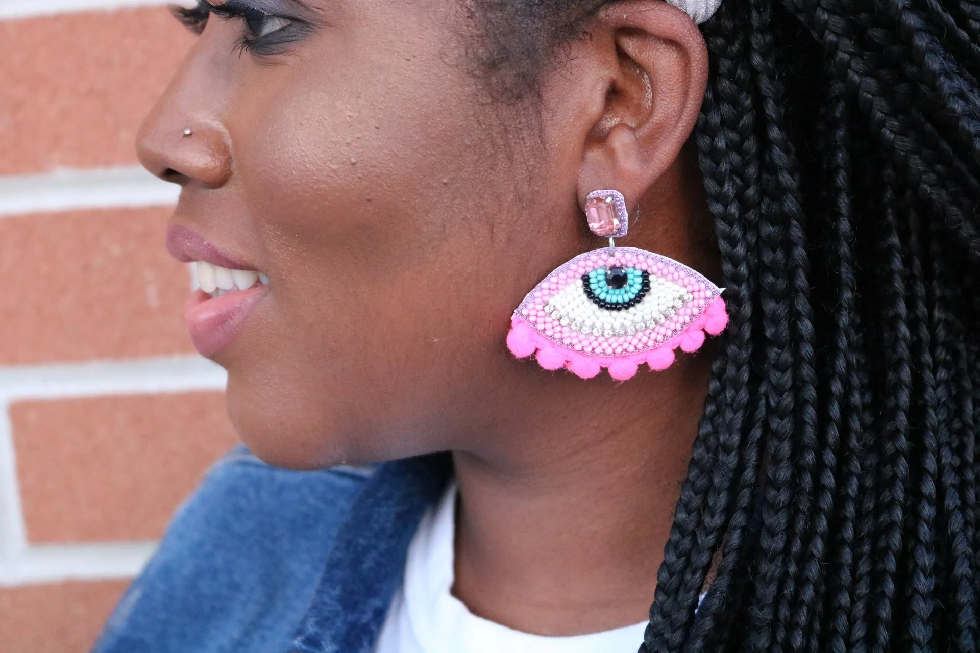 Pink Gaze Earrings