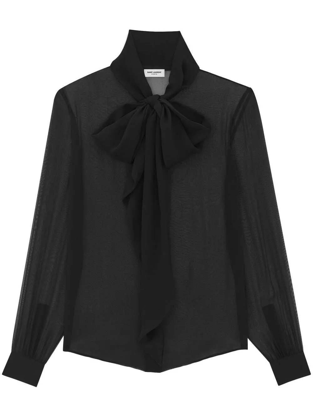 PUSSY-BOW SILK SHIRT