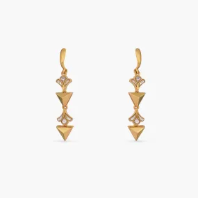 Pyramid Minimal Drop Earrings