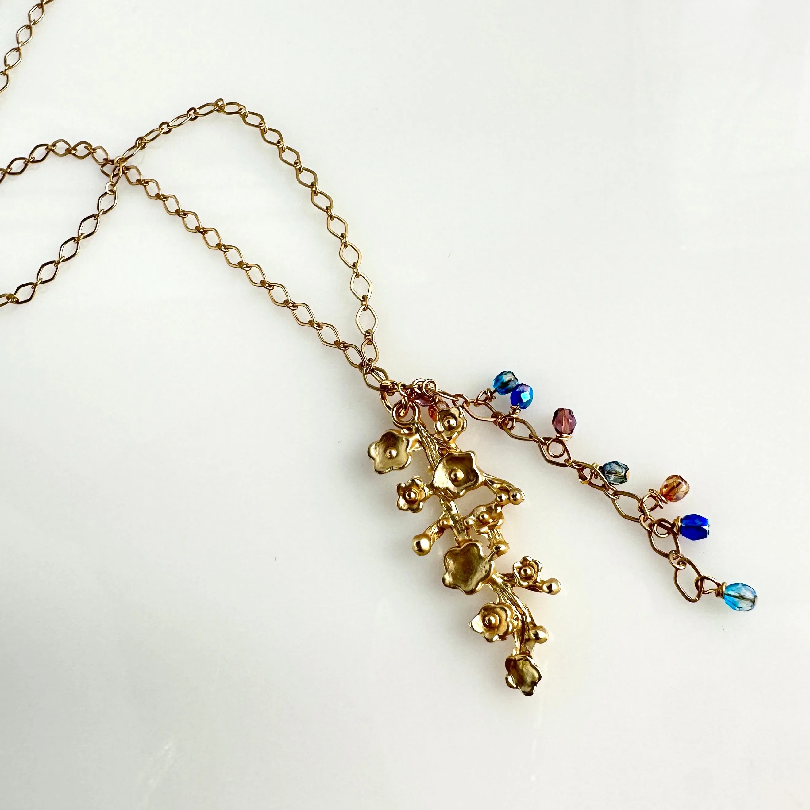 "Cascading Flowers" Necklace