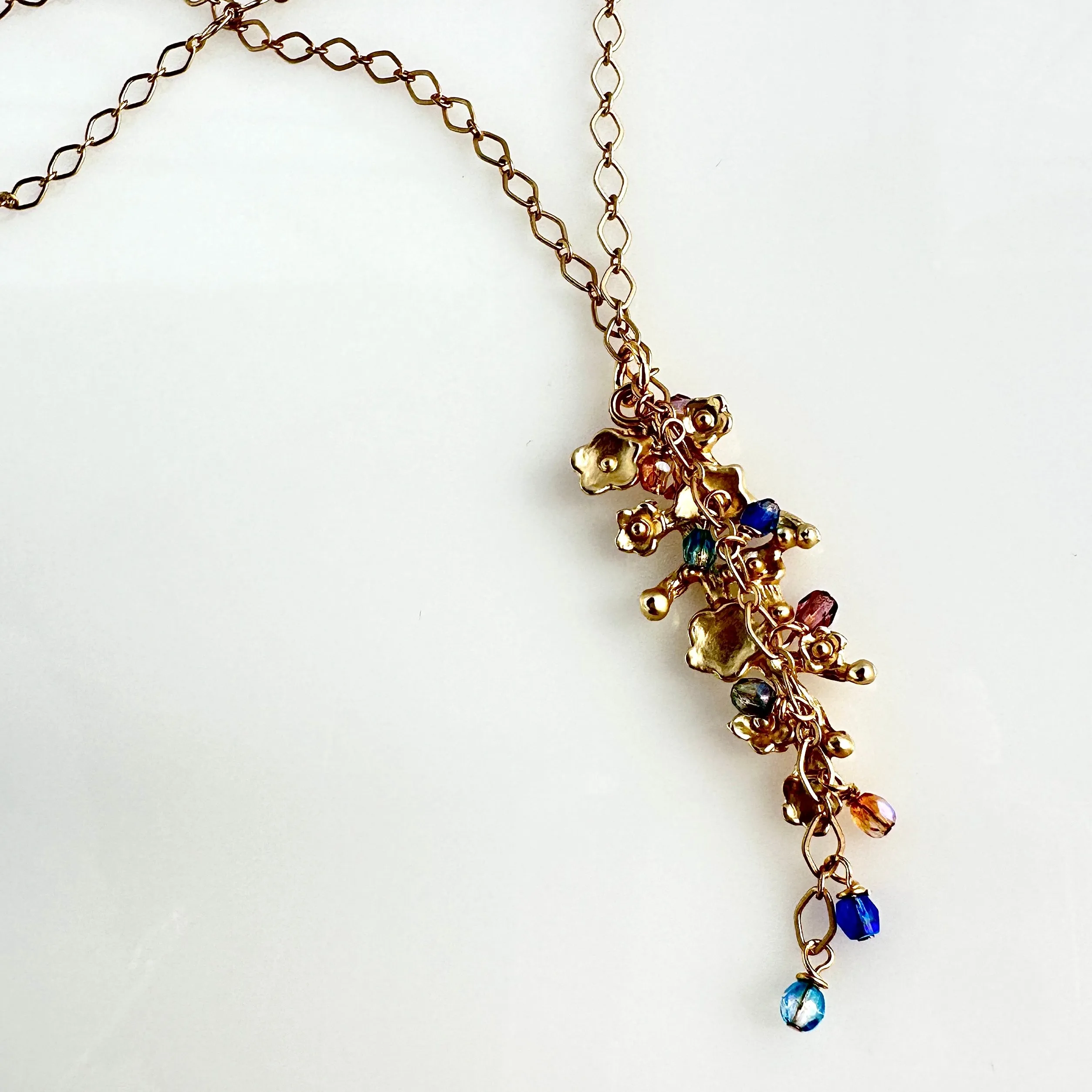 "Cascading Flowers" Necklace