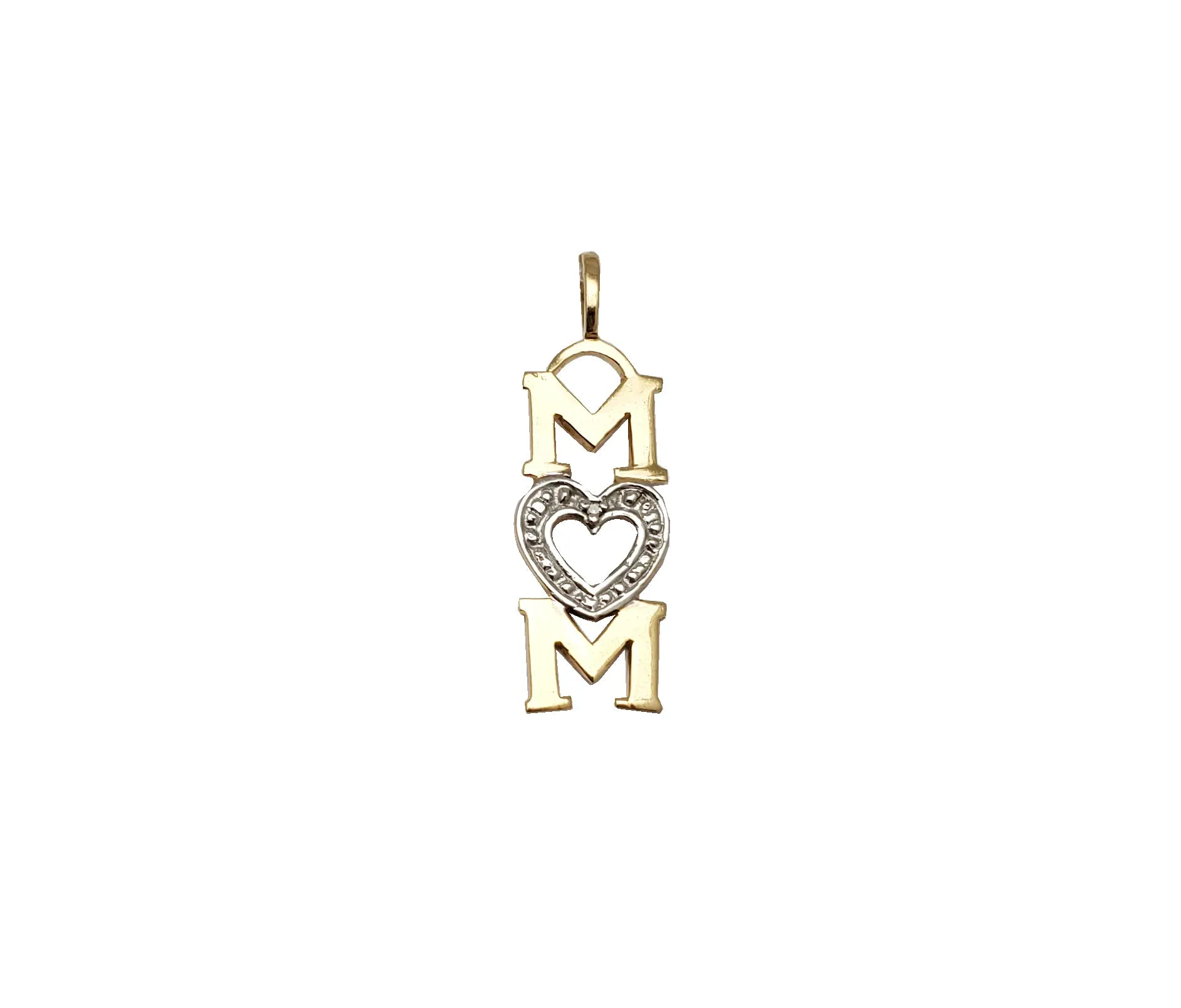 "MOM" Pendant (14K)