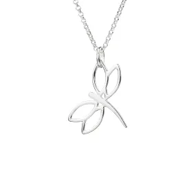 Silver Dragonfly Necklace