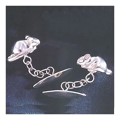 Silver Mice Cufflinks