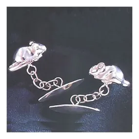 Silver Mice Cufflinks