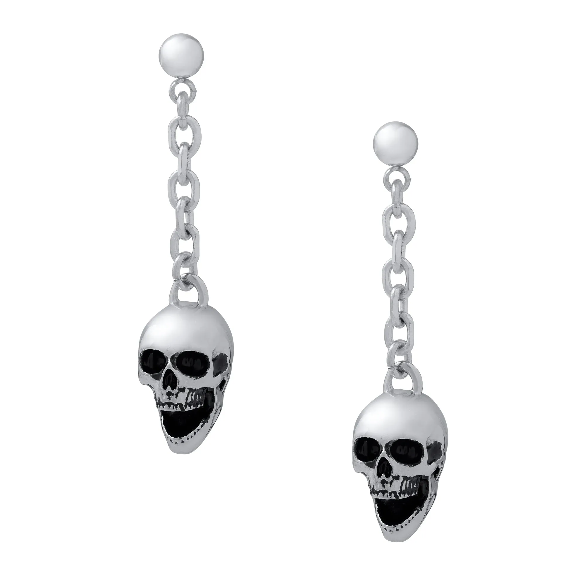 Skull Drop Earrings