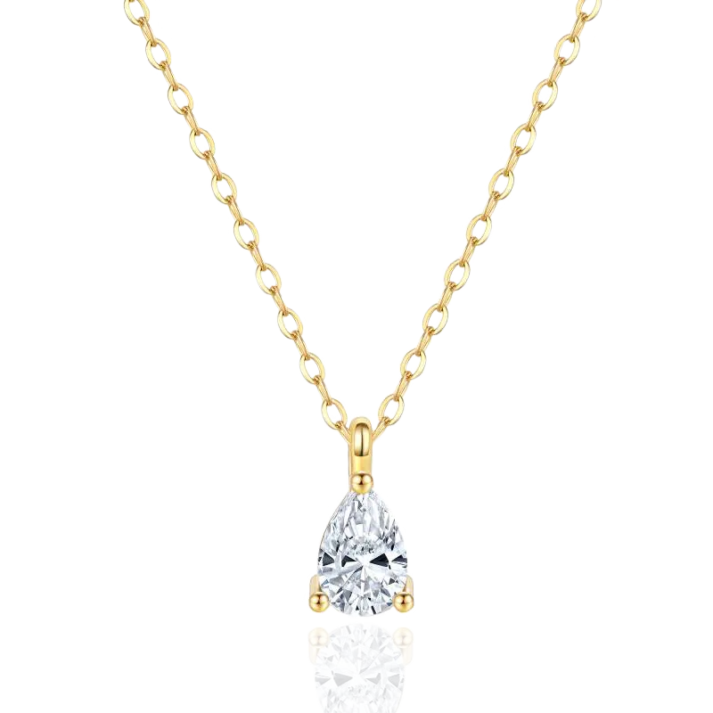 Solitaire Diamond Pendant Necklace