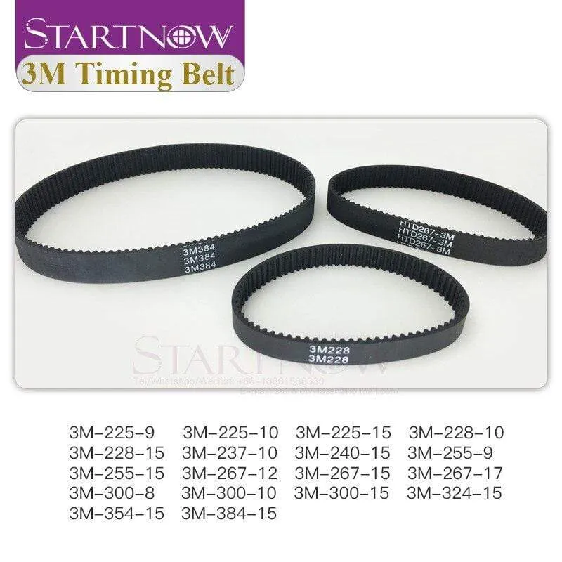 Startnow HTD 5M Series Open-Ended Timing Belt Transmission Belts Width 10 15mm 20 25 30 40mm 50 For 3D Printer CO2 Laser Machine