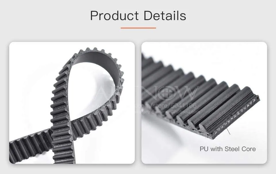 Startnow HTD 5M Series Open-Ended Timing Belt Transmission Belts Width 10 15mm 20 25 30 40mm 50 For 3D Printer CO2 Laser Machine