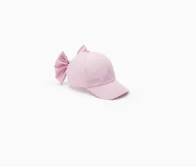 TAFFETA BOW BASEBALL CAP